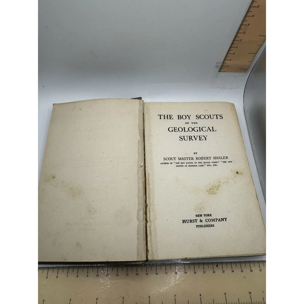 Boy Scouts Of The Geological Survey Scoutmaster Robert Shaler Book 1914